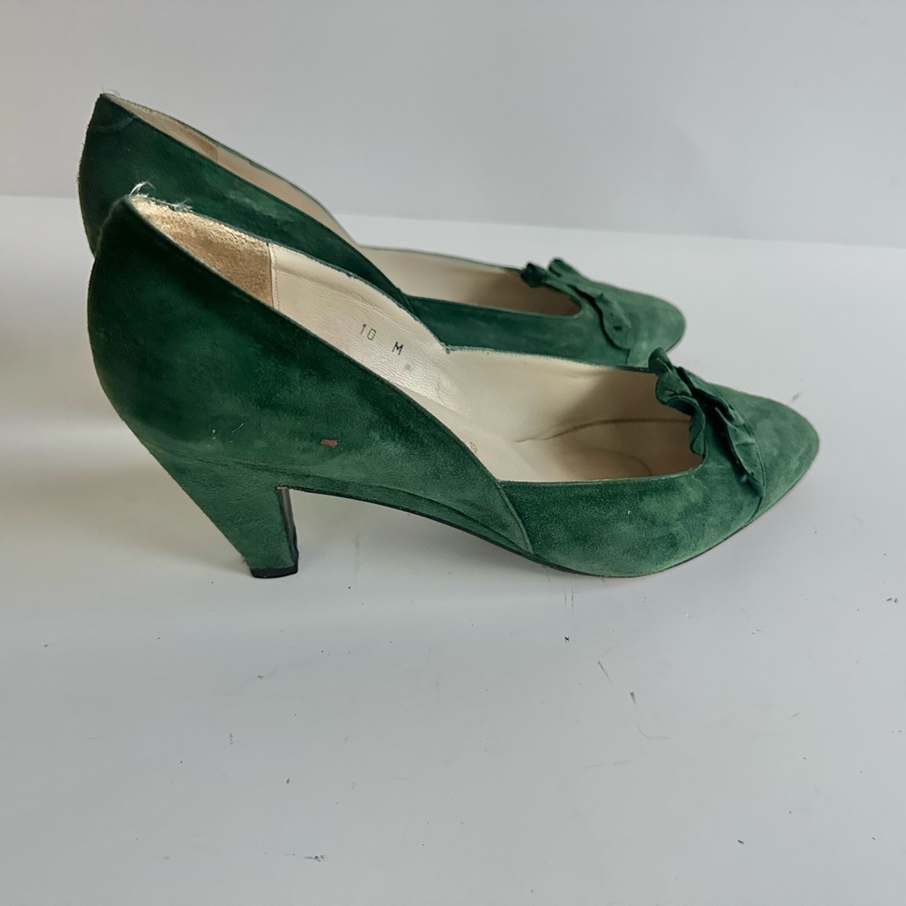 Green Suede Women's Shoes